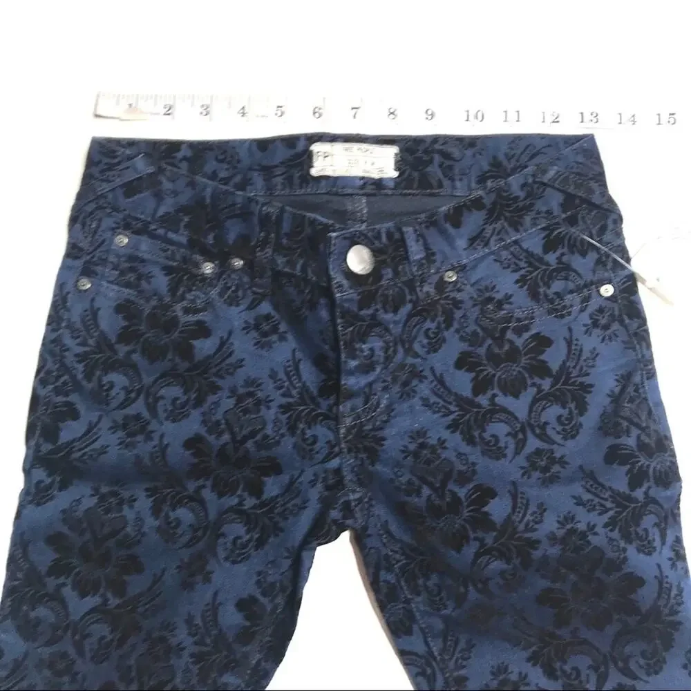 Free People Denim D/F pants damask pants jeans